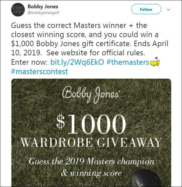 Best Masters social contests in 2019